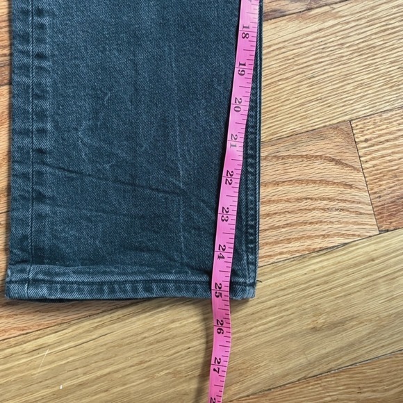 AGOLDE Women's High Rise Straight Jeans Black Wash Denim Size 28 A056-1286 - Picture 9 of 11